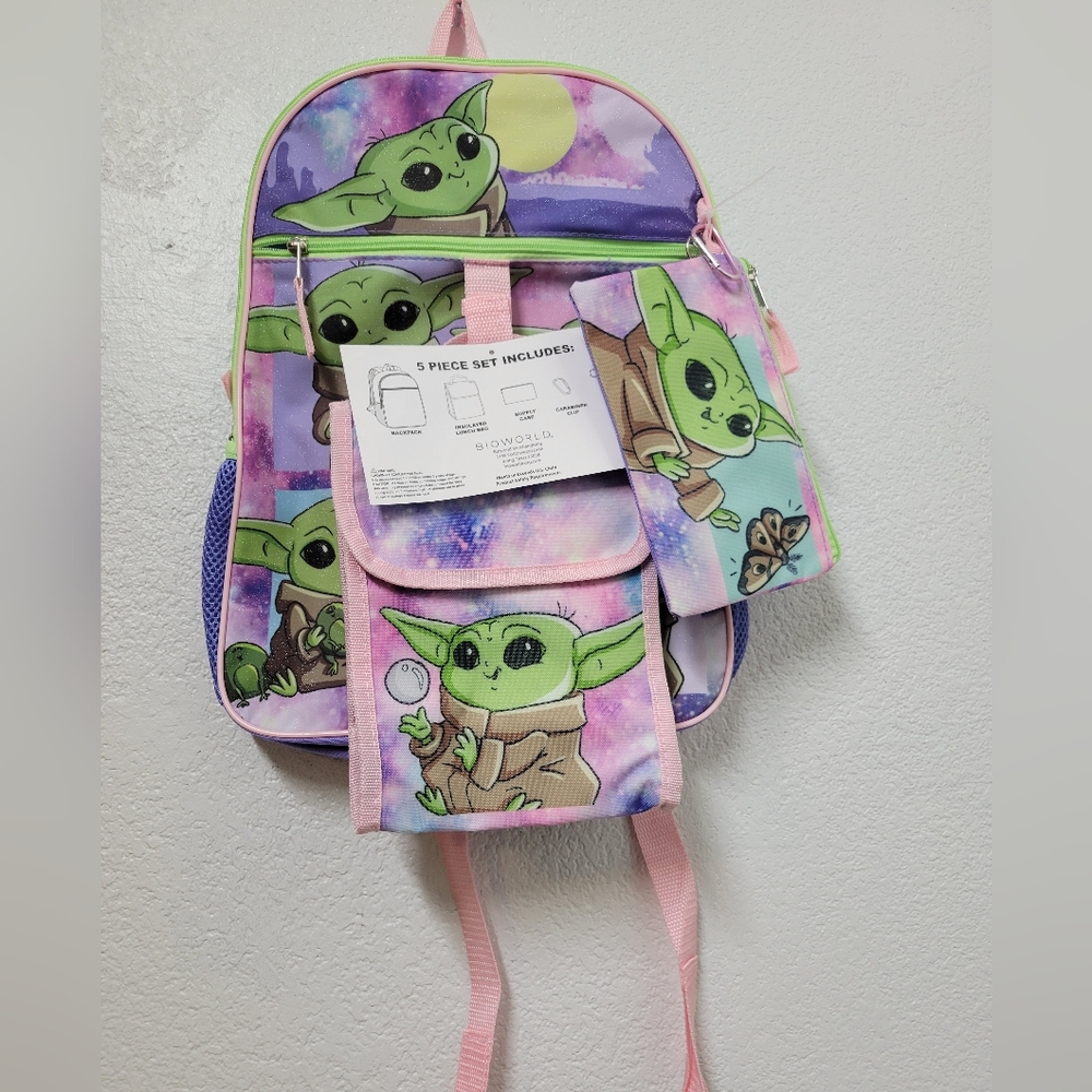 Star Wars Purple and Pink Grogu 5 Piece Bundle Nwt
